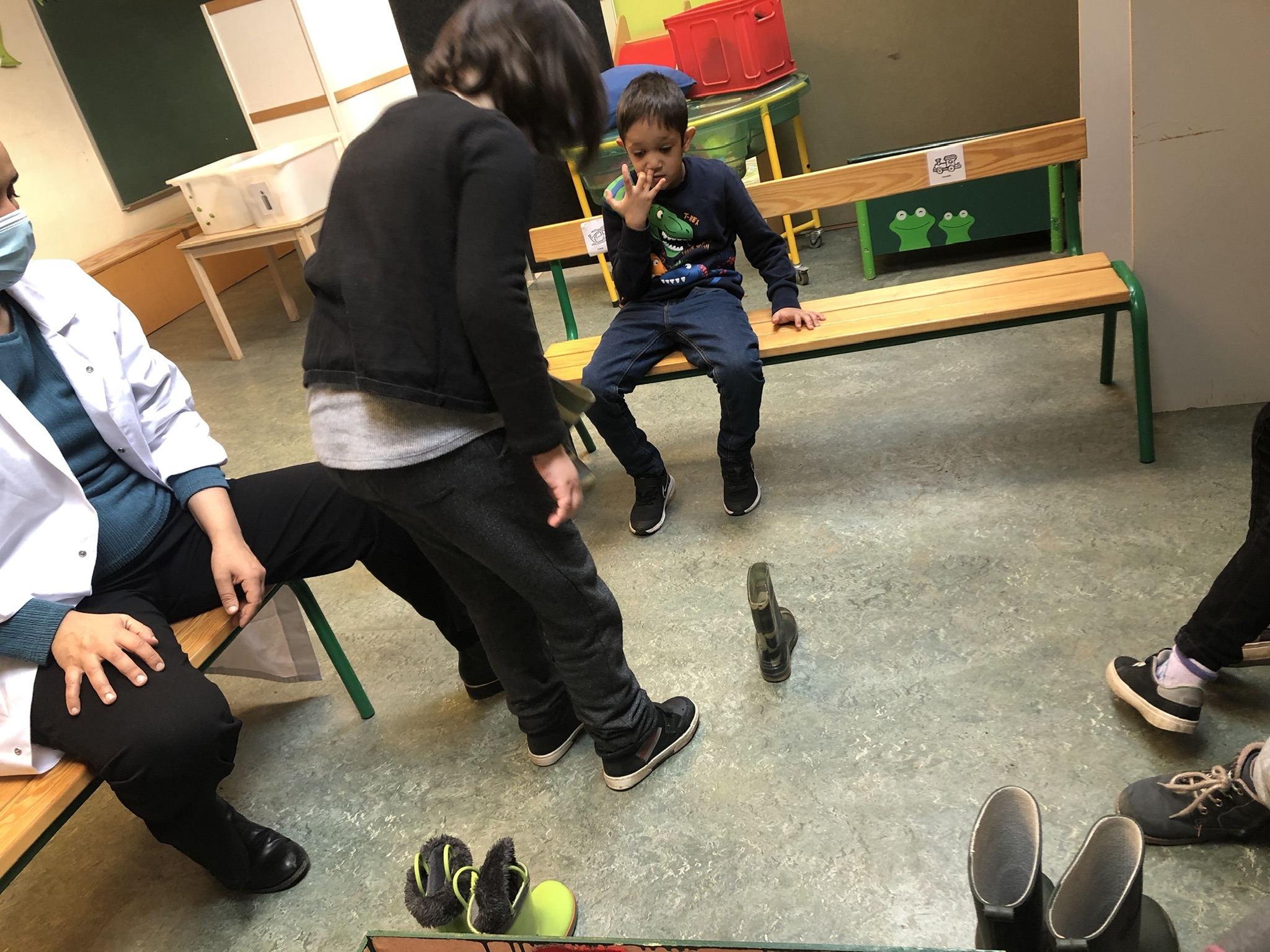 kleine grote laarzen passen